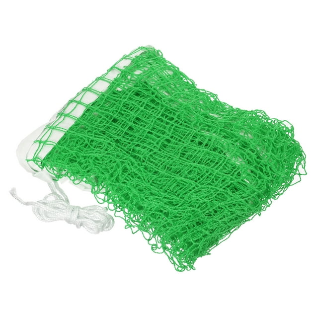 Unique Bargains 20x2.5ft Portable Badminton Net Badminton Court Netting Replacement 0.98x0.98' Mesh with Box Green