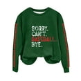thumbnail image 2 of Women Clearance Women'S Sweatshirts Women's Baseball Printed Crew Neck Multi Color Multi Size Crew Neck Hoodless Long Sleeve Sweatshirt, 2 of 6