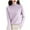 C-Pink167, variant on DHFJKG Women's Knit Sweaters Base Pullover Crew High Neck Long Sleeve Regular Fit Solid Color Stretch Layering Top With Ribbing Edge Winter Warm Soft Jumper Tops