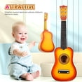 thumbnail image 2 of Guitarra acústica de 21 pulgadas, tamaño pequeño, portátil, de madera para niños (color sol), 2 of 7