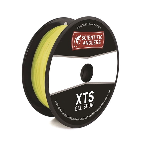 SCIENTIFIC ANGLERS XTS Gel Spun Polyethylene Yellow 50lb 250yd Fly Line Backing (673076)