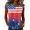 Deep Red #229, variant on Womens Independence Day Freedom Tshirt Causal American Flag Crew Neck Tees Fourth Of July 250 Years Birthday Vintage Blouses 250th Birthday Trendy Sleeveless Tanks Blue S