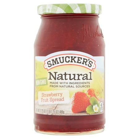- (3 Pack) Smucker's Natural Strawberry Preserves, 17.25 oz