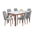 thumbnail image 2 of Comedor Chester MOBILKRAFT Gris 6 Sillas Rectangular Tubular y Cristal, 2 of 5