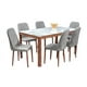 thumbnail image 2 of Comedor Chester MOBILKRAFT Gris 6 Sillas Rectangular Tubular y Cristal, 2 of 5