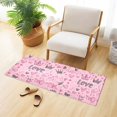 thumbnail image 6 of Haosy Doodle Love Hearts Crowns Bathroom Rugs Non Slip Absorbent Soft Plush Quick Dry Bath Mat, 39"x20", 6 of 8
