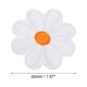 thumbnail image 2 of Parche de hierro Uxcell con flores, parche bordado para reparar ropa, mochila 3.54x3.54" 30 piezas blanco, 2 of 7