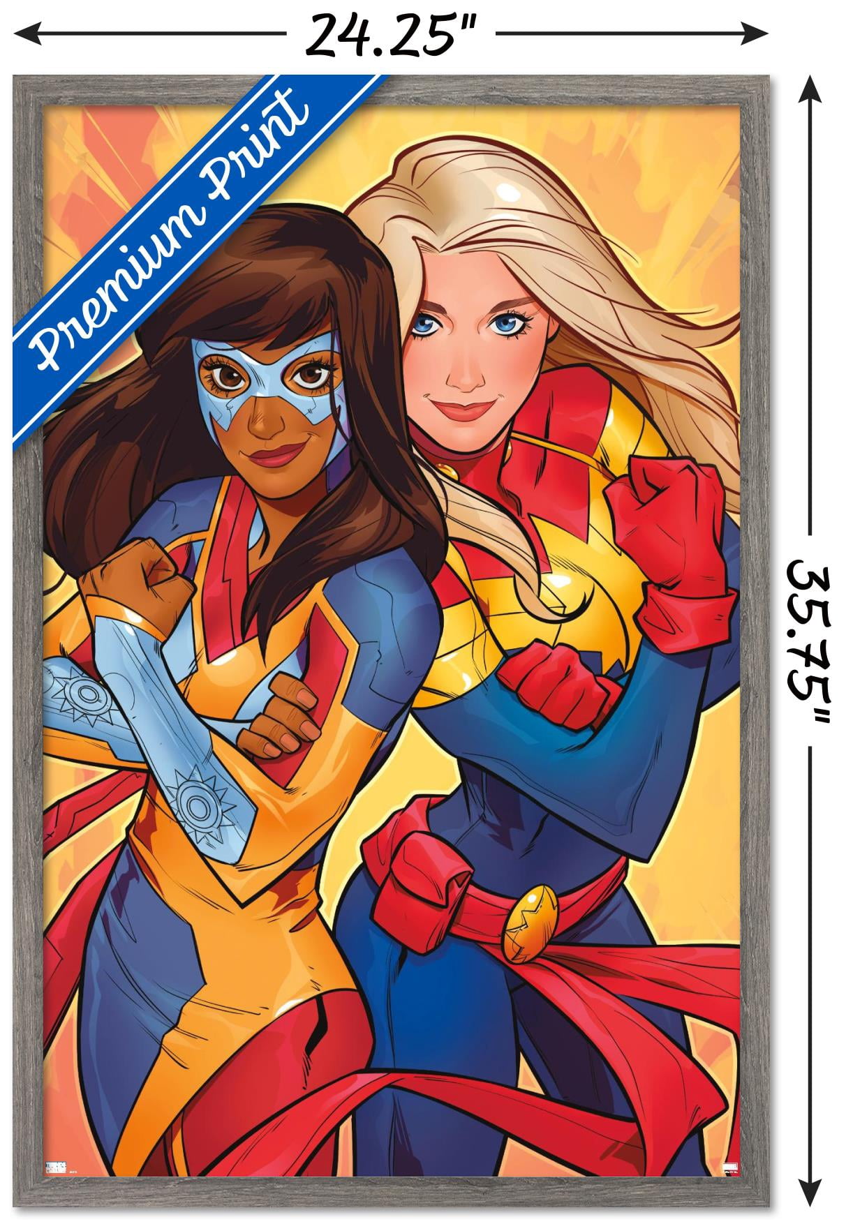 Marvel Comics - Ms. Marvel - Marvel Team-Up #5 Wall Poster, 22.375" x 34", Framed