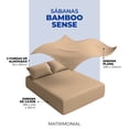 thumbnail image 5 of Juego de Sábanas Matrimonial  Spring Air Bamboo Sense Tacto Seda Transpirable Khaki, 5 of 5