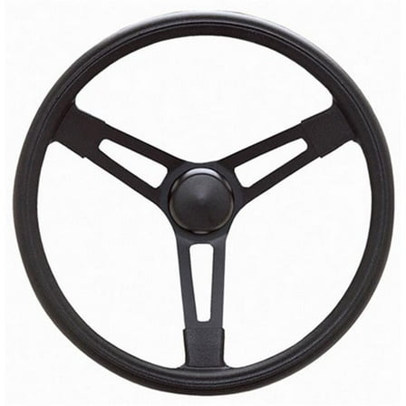 677 Performance Series 16 in. Steel Steering Wheel - Smooth Grip - 3.12 in. Dish