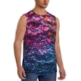 thumbnail image 2 of Fotbe Heart Confetti on Glitter Men's Camiseta sin Mangas Estampada para Hombres, Playera Casual para Gimnasio, Entrenamiento, Playa-Large, 2 of 7