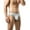 White, variant on Bamboo Fiber Bikini Men Workout Low Rise Underwear for Men Plain Breathable Loose Brief