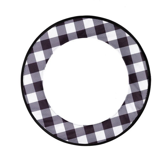 Evergreen Buffalo Check Sassafras Switchable Door Decor Frame- 24x24 in Fade and Weather Resistant