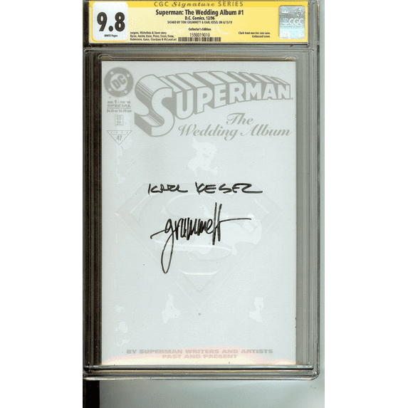 Superman The Wedding Album #1 CGC 9.8 Signed Grummett Kesel