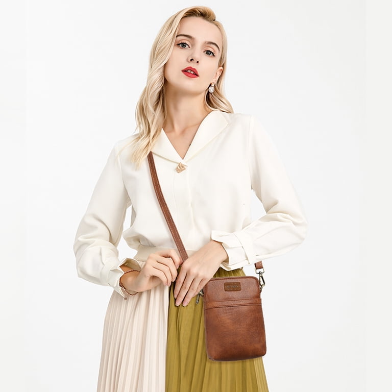 SENDEFN Vegan Leather Quilted Small Crossbody Shoulder Bag photo 5