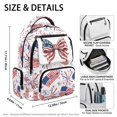 thumbnail image 7 of Aplkyhs USA Flag Fireworks Bow Backpack for Age 6-12 School Bag Lightweight Water Resistant Bookbag for Kids Elementary Travel, 7 of 7