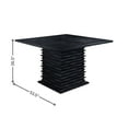 thumbnail image 2 of FurniFact Square Counter Height Dining Table, Black Wood Pedestal Base, Kitchen, 2 of 4