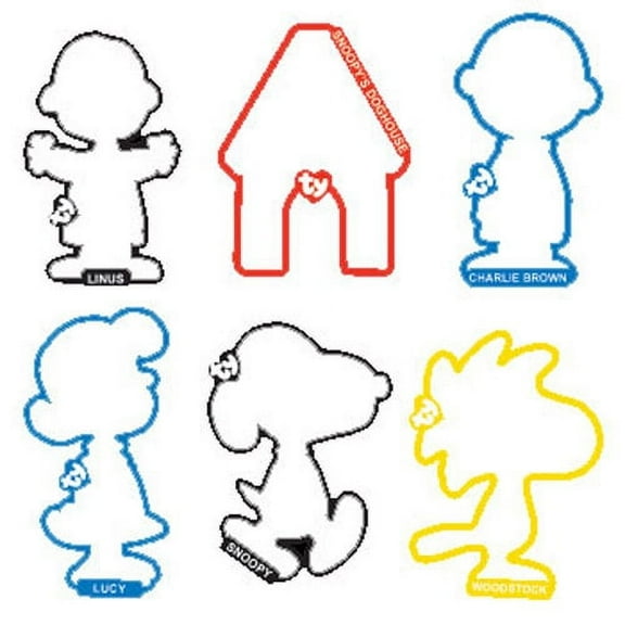 TY Beanie Bandz - Shaped Bands - PEANUTS Collection ( 12 pack )