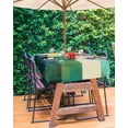 thumbnail image 3 of Fsddascl Oil Painted Outdoor Tablecloth - 60x84 Inch Rectangle Dining Table Cover, Abstract Red Sun Geometric Modern Waterproof Outdoor Table Cloth with Umbrella Hole & Zipper for Picnic/Patio/Party, 3 of 7