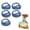 Blue, variant on Bag Clips, 5-Pack, Locking Food Sealing Clips, Food Storage Clips for Chips, Snacks and Storage