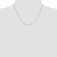 thumbnail image 2 of Auriga Fine Jewelry 14K White Gold 0.5mm Box Chain Necklace 18inch for Women, 2 of 6