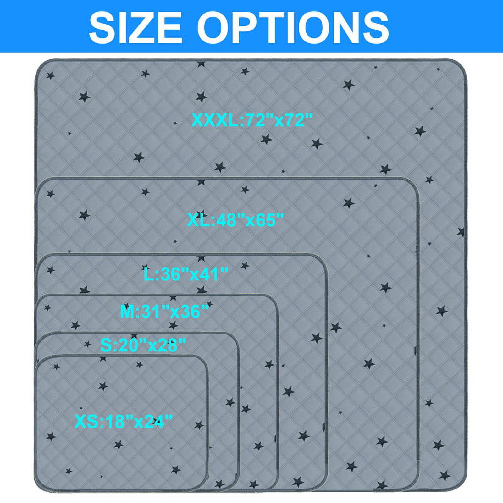 RIOUSSI Washable Pee Pads for Dogs, Puppy Pads for Potty Training with Leakproof Bottom. 1 Pack, 36"x72"