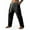Black, variant on Men Cargo Work Sweatpant,Wide Led Pants,Men Casual Pants Straight Leg Solid Color Twill Fabric Drawstring Elastic Waist Work Cargo Pocket Long Pants