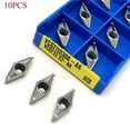 thumbnail image 1 of Inserts en Aluminium 10 Pcs 10* Inserts de Rotation Cnc en Aluminium Vcgt110308-Ak H01, 1 of 6