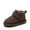 BROWN, variant on Kids ankle boots with faux fur lining warm winter walking boots for toddler and little kid