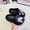 black, variant on Children's Clog Shoes Dopamine Summer Girls' Sandals Non-Slip New Floral Beaded Soft Sole Outdoor Beach Comfortable Versatile