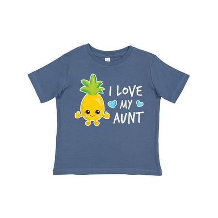 

Inktastic I Love My Aunt with Pineapple Gift Toddler Boy Girl T-Shirt