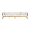thumbnail image 2 of Cypress Teak Wood 128" Sofa with Beige Color Rope Design, 2 of 5