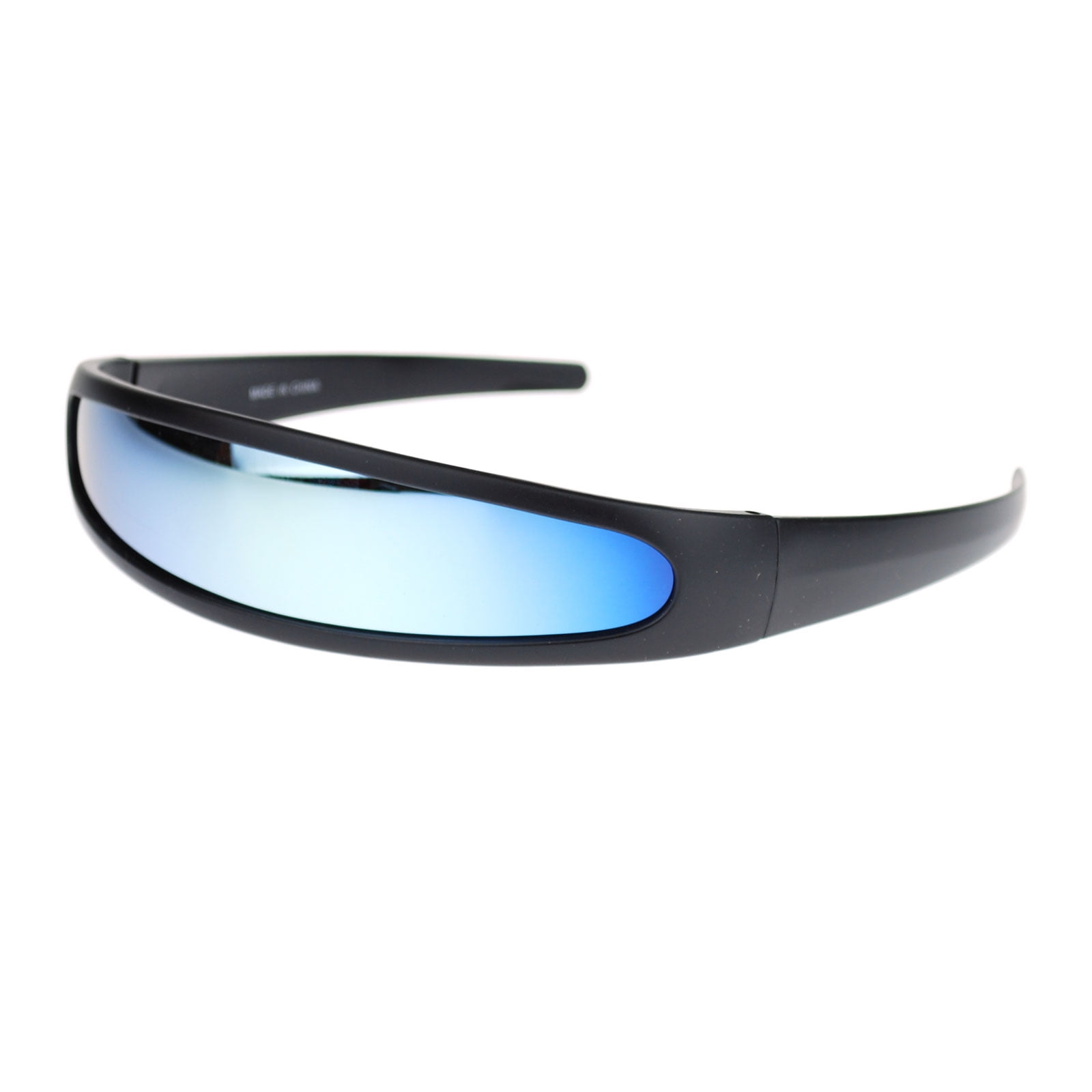 1 pieza Silver Cyclops Glasses Alien Glasses, Techno Mirrored Sunglasses,  Fun Glasses Role Play Props