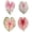 4pcs, variant on Slccxzc 5 Pack Acrylic Tropical Leaf Coasters, Monstera Shaped Drink Mats for Home Decor