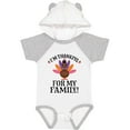 thumbnail image 3 of Inktastic Thanksgiving Girl Turkey Thankful For Family Girls Baby Bodysuit, 3 of 5