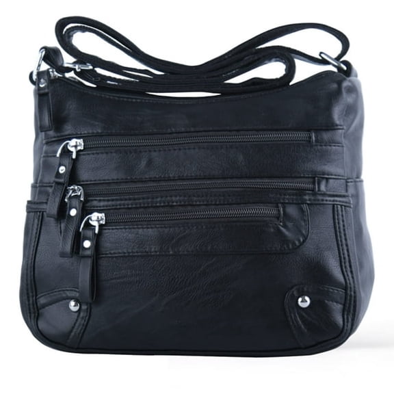 GASTROPOD 10 Pockets Crossbody Purses for Women Medium Pocketbooks Lightweight Ladies Satchel Bag Multi Pocket Shoulder Handbag