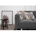 thumbnail image 3 of Ambesonne Hamsa Throw Pillow Cover 2 Pack, Mystic Mandala Eastern, 20", Brown and Cream, 3 of 5