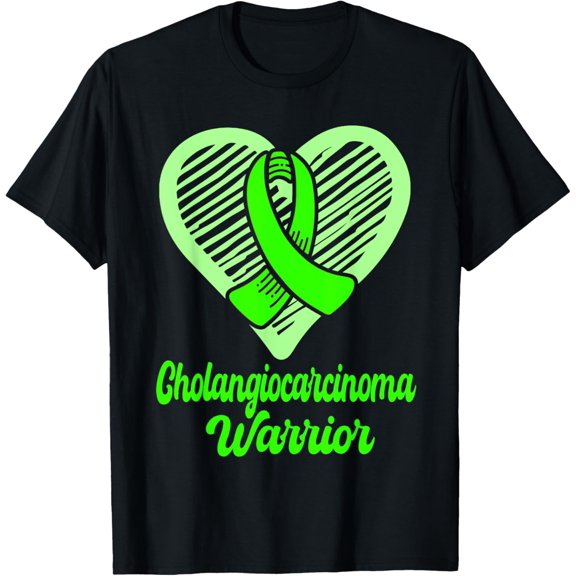 Premium Daily Comfort - Cholangiocarcinoma Warrior Wear Green Ribbon Heart T-Shirt