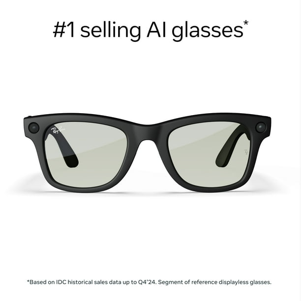 Ray-Ban | Meta Wayfarer (Gen 1) - Matte Black, Clear Green