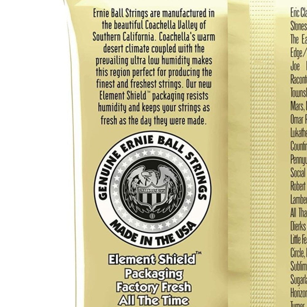 Ernie Ball Guitar Strings 3-Pack Acoustic Earthwood Rock & Blues 10-52 2008