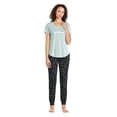 thumbnail image 2 of George Women's V-Neckline Sleep Tee, 2 of 6