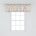 thumbnail image 2 of Ambesonne Floral Window Valance, Thriving Nature Petal Leaf, 42" x 18", Multicolor, 2 of 3