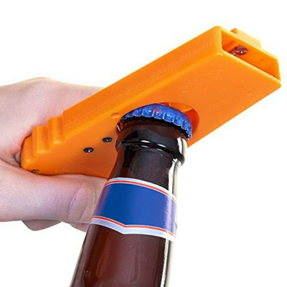 HEMOTON Beer Cap Launcher Shooter Bottle Opener Stainless Father Orange