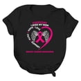 thumbnail image 3 of Rbaofujie Chemisier à Manches Courtes pour Femmes Soldes Liquidation Mode pour Femmes Imprimé Col Rond T-shirt à Manches Courtes Chemisier Hauts Amples, 3 of 4