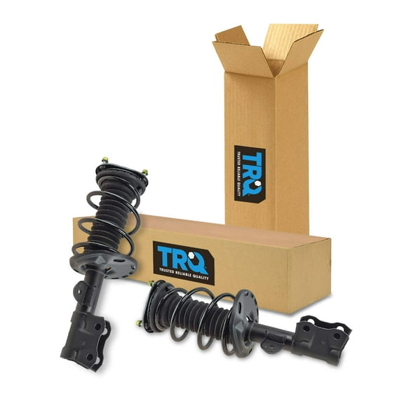 TRQ Front Strut & Coil Spring Assembly Set Driver & Passenger Sides Fits Select 10-15 Toyota Prius 13-15 Prius Plug-In
