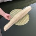 thumbnail image 3 of Paquete de 3 esponjas de lufa de baño naturales, esponjas de ducha de lufa orgánicas grandes, exfoliantes para el cuerpo y la espalda para el cuidado personal diario (23-27 cm) JM, 3 of 5