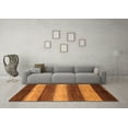 thumbnail image 3 of Ahgly Company Indoor Rectangle Abstract Orange Modern Area Rugs, 2' x 5', 3 of 4