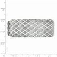 thumbnail image 2 of 925 Sterling Silver Solid Textured Polished Money Clip Measures 50x20mm Wide Jewelry for Men, 2 of 4