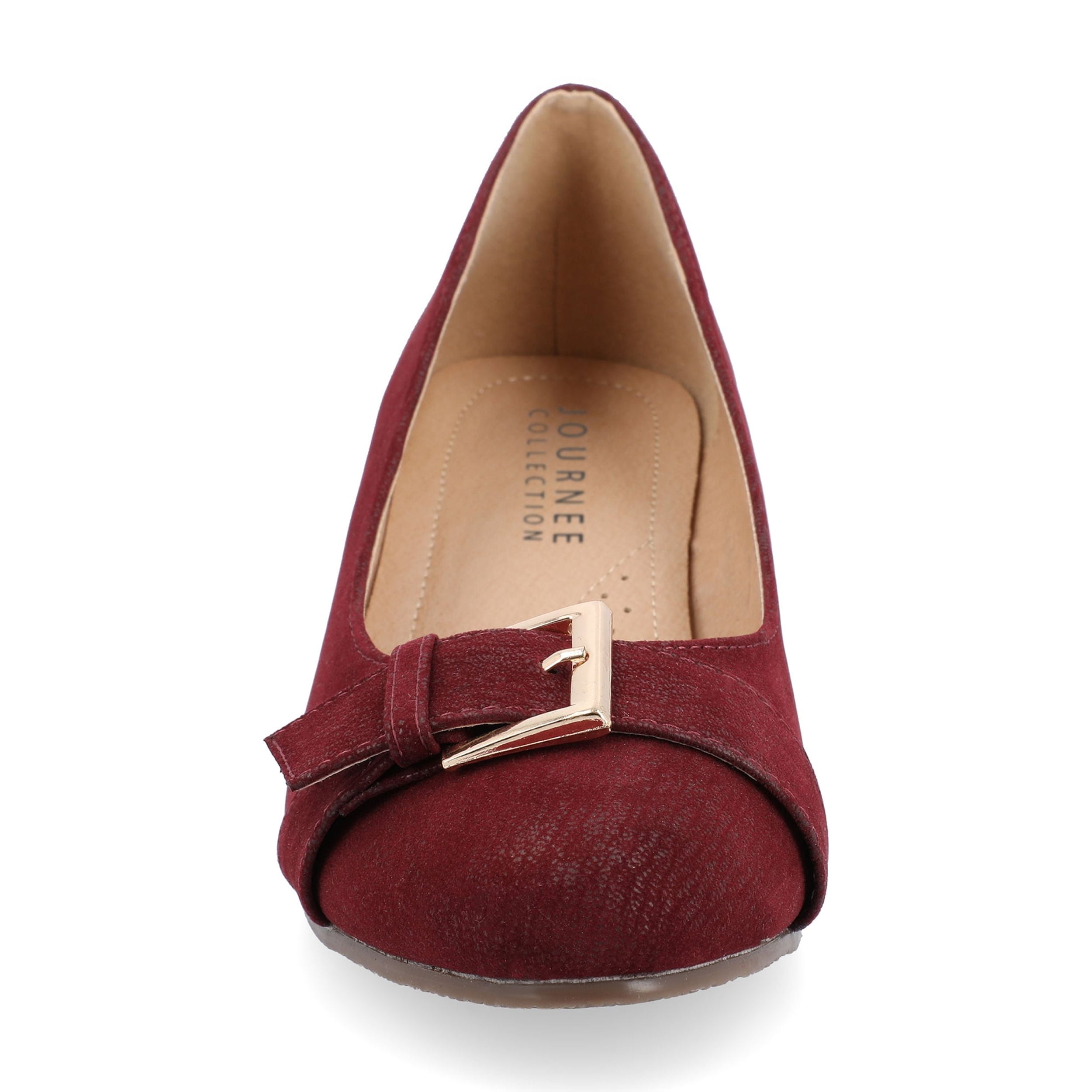 Journee Womens Graysn Comfort Insole Slip On Round Toe Wedge, Widths Available