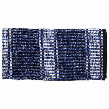 Showman 32" x 64" Double Weave Saddle Blanket (Blue)